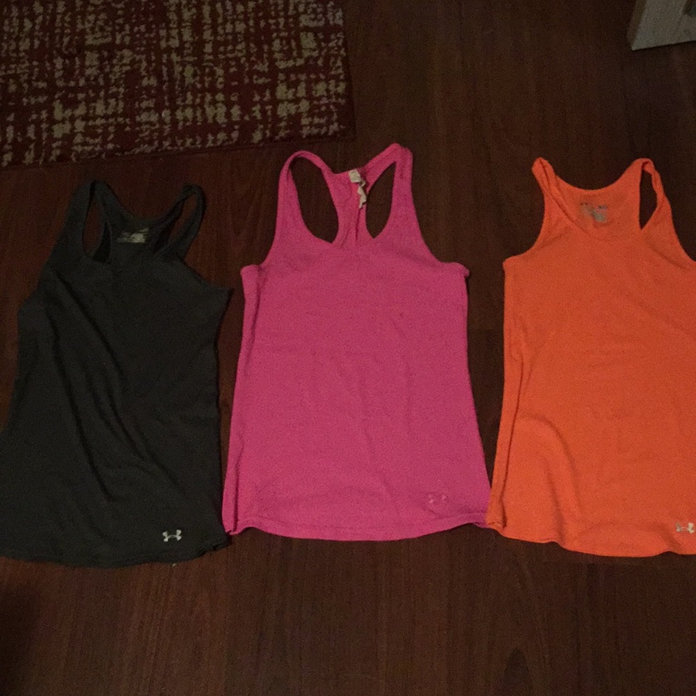 7 small under armour tank tops